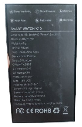 K10 Single SIM Smart Watch with Calling Function - Image 4
